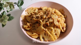 肉片炒莲藕的做法步骤：6