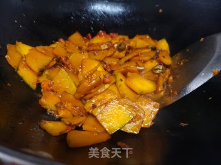 炒南瓜片的做法步骤：4