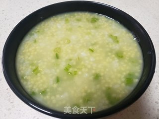 芹菜双米粥的做法步骤：5