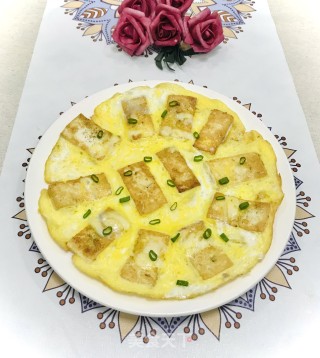 芝士豆腐煎蛋的做法步骤：7