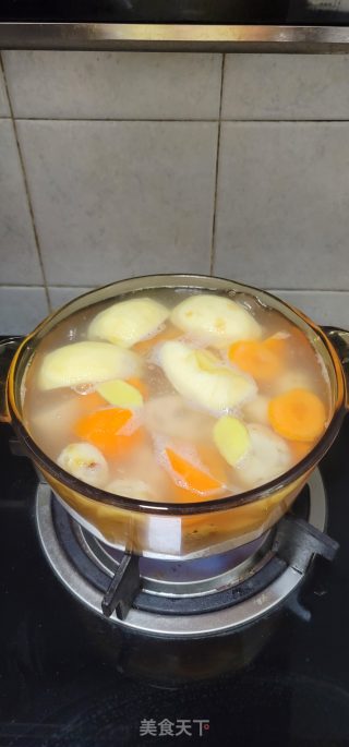 莲藕马蹄排骨汤的做法步骤：5