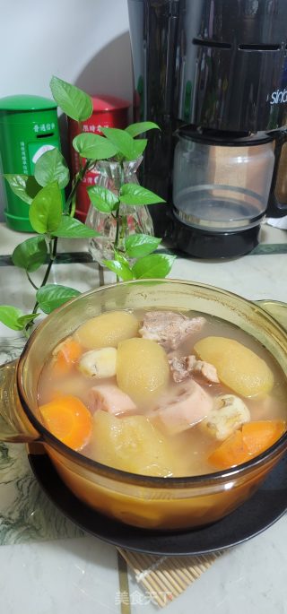 莲藕马蹄排骨汤的做法步骤：7
