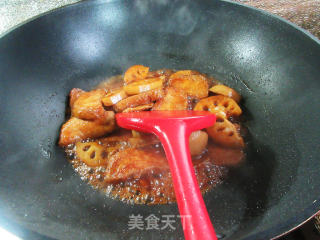 莲藕烧小素鸡的做法步骤：13