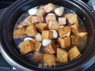 砂锅肉末豆腐煲的做法步骤：7