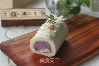 高颜值紫薯香草天使卷的做法步骤：14