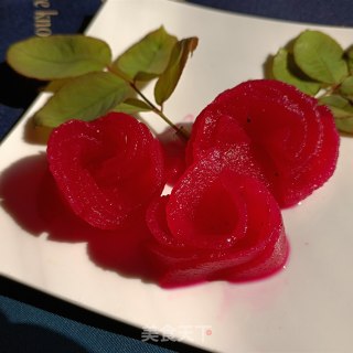 秋梨玫瑰花的做法步骤：15