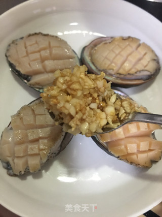 黄金白银蒸鲍鱼的做法步骤：7