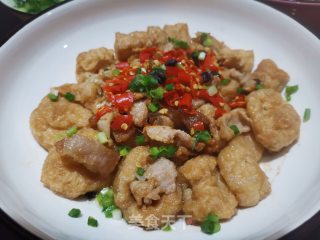 油豆腐蒸肉的做法步骤：8