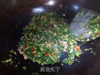 雪里蕻炒肉末的做法步骤：8