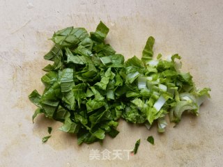 白菜苗鸡蛋煎饼的做法步骤：2