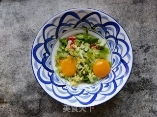 白菜苗鸡蛋煎饼的做法步骤：5