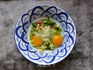 白菜苗鸡蛋煎饼的做法步骤：6