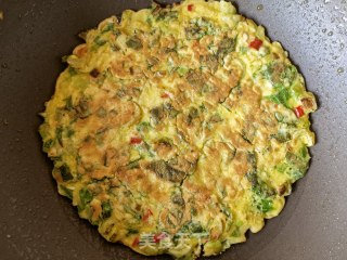 白菜苗鸡蛋煎饼的做法步骤：15