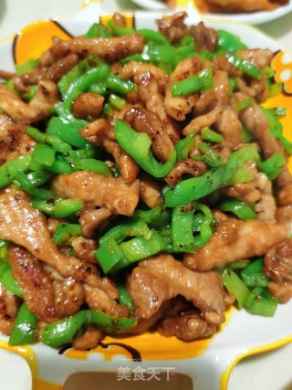 青椒炒肉的做法步骤：4