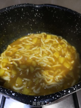 咖喱鱼丸粗面的做法步骤：9