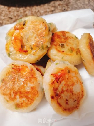 土豆鲜虾饼的做法步骤：9