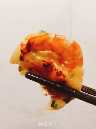 土豆鲜虾饼的做法步骤：10
