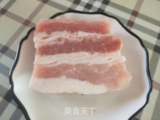 肉片炒紫菜头的做法步骤：3