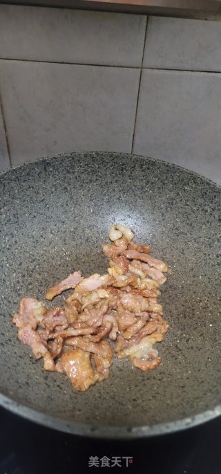 肉片炒荞麦面的做法步骤：5