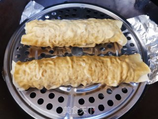 熏豆皮肉卷的做法步骤：8