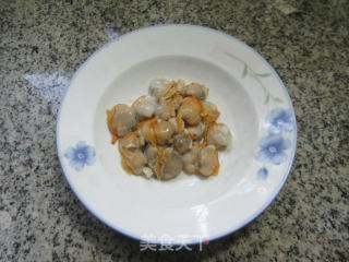 圆蛤肉茭白炒手捏菜的做法步骤：10