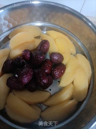 蒸苹果红枣的做法步骤：5