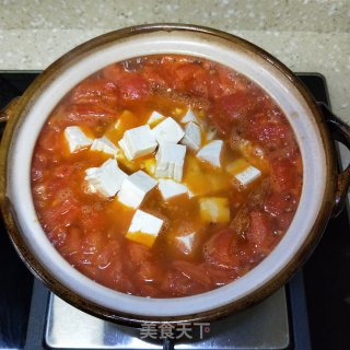 番茄鸡蛋炖豆腐的做法步骤：8