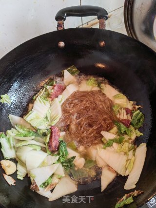 白菜烧粉条的做法步骤：4