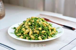 鸡蛋炒豇豆的做法步骤：9