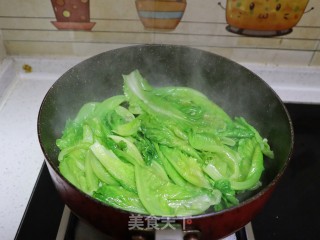 快手家常小炒蚝油生菜的做法步骤：6
