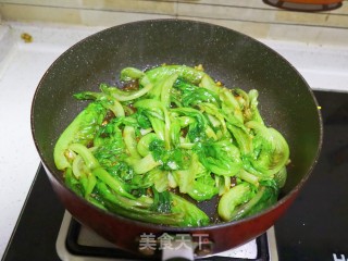 快手家常小炒蚝油生菜的做法步骤：8