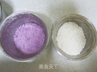 传统小吃桂花大米松糕❗️零基础????成功❤️松软香甜双色桂花糕❗️的做法步骤：5
