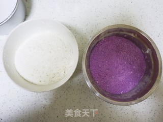 传统小吃桂花大米松糕❗️零基础????成功❤️松软香甜双色桂花糕❗️的做法步骤：8