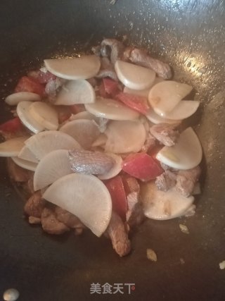 白萝卜炖羊肉的做法步骤：12