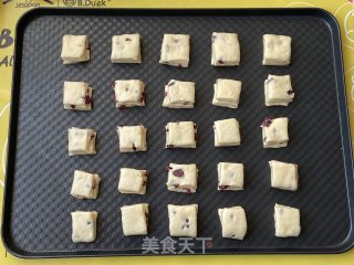 可可爱爱的蔓越莓炼乳小面包块，超快手超好吃的做法步骤：12
