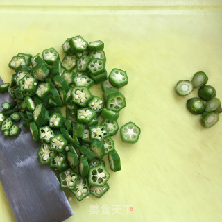秋葵鸡蛋炒饭的做法步骤：5