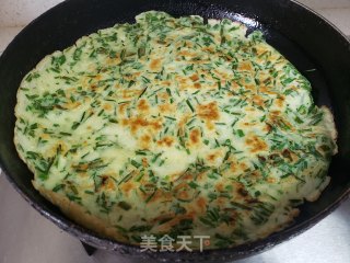 小蒜鸡蛋煎饼的做法步骤：8