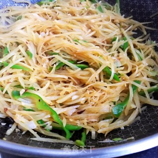 青椒炒土豆丝的做法步骤：9