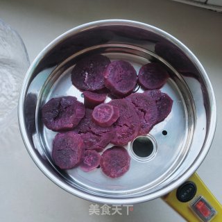 紫薯糯米团的做法步骤：1