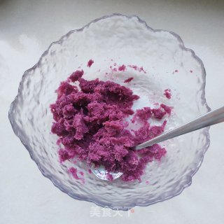 紫薯糯米团的做法步骤：2