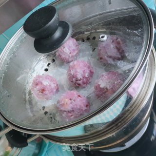 紫薯糯米团的做法步骤：10
