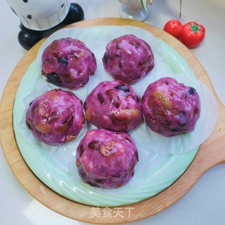紫薯糯米团的做法步骤：11