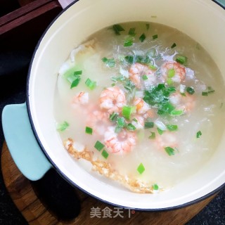 鲜虾煎蛋萝卜汤的做法步骤：11
