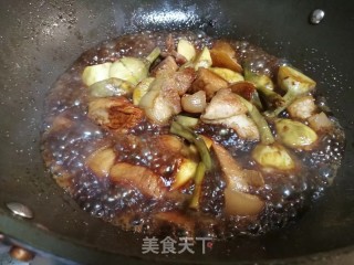 软糯香甜，好吃入味的茨菇红烧肉的做法步骤：6
