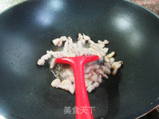 肉丝彩椒炒黄豆芽的做法步骤：3