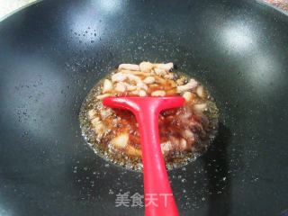 肉丝彩椒炒黄豆芽的做法步骤：6