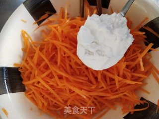 蒸胡萝卜丝的做法步骤：3