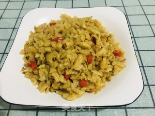 咸菜炒海米的做法步骤：9