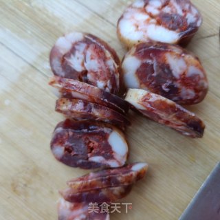 麻辣肠炒油菜的做法步骤：8
