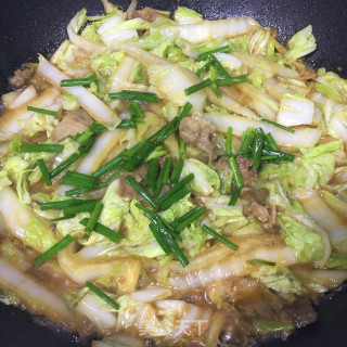 蒜蓉肉片炒白菜的做法步骤：9